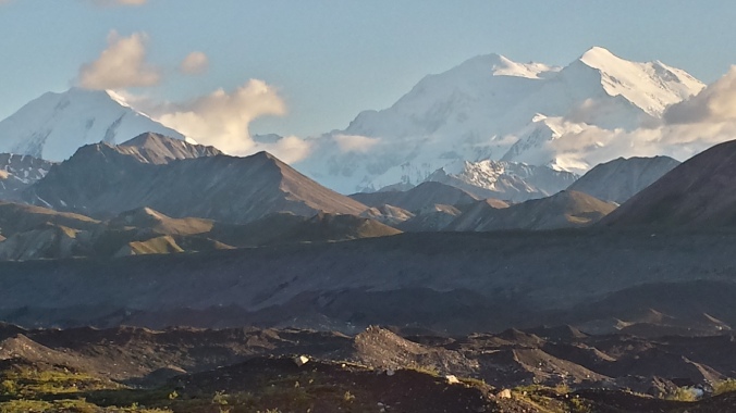 Denali viewed from the Muldrow glacier.